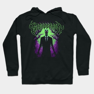 Parody Deathcore Band Tee of Slenderman - Menacing Metal Vibes Hoodie